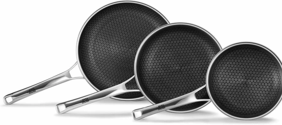Aceself 10 Inch Nonstick Frying Pan - PFOA Free, Induction Compatible, Dishwasher & Oven Safe Hybrid Skillet for Gas & Ceramic Cooktops