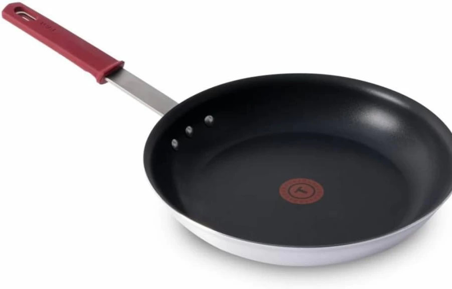 Tefal Professional Vx3 Nonstick Fry Pan 12 Inch - Stainless Steel Handle, Oven Safe 400°F, NSF Certified, Restaurant-Grade Cookware, Black Skillet