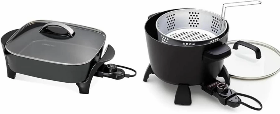 Presto 12-Inch Electric Skillet with Tempered Glass Lid – 1500W Nonstick Cooking Pan for Frying, Sautéing & More