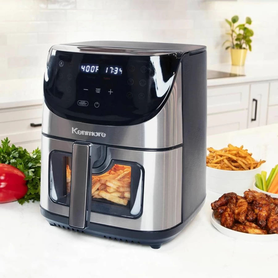 XIAOMAIDAM 200Pcs 9 Inch Air Fryer Liners, Disposable Non-Stick Parchment Paper for Baking, Roasting & Microwave, Oil-Proof & Water-Proof, Food Grade Air Fryer Accessories