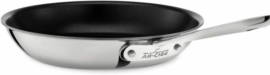 All-Clad D3 12-Inch Stainless Steel Nonstick Fry Pan | 3-Ply Bonded Construction | Induction Compatible | Oven Safe to 500°F | Professional Cookware Skillet