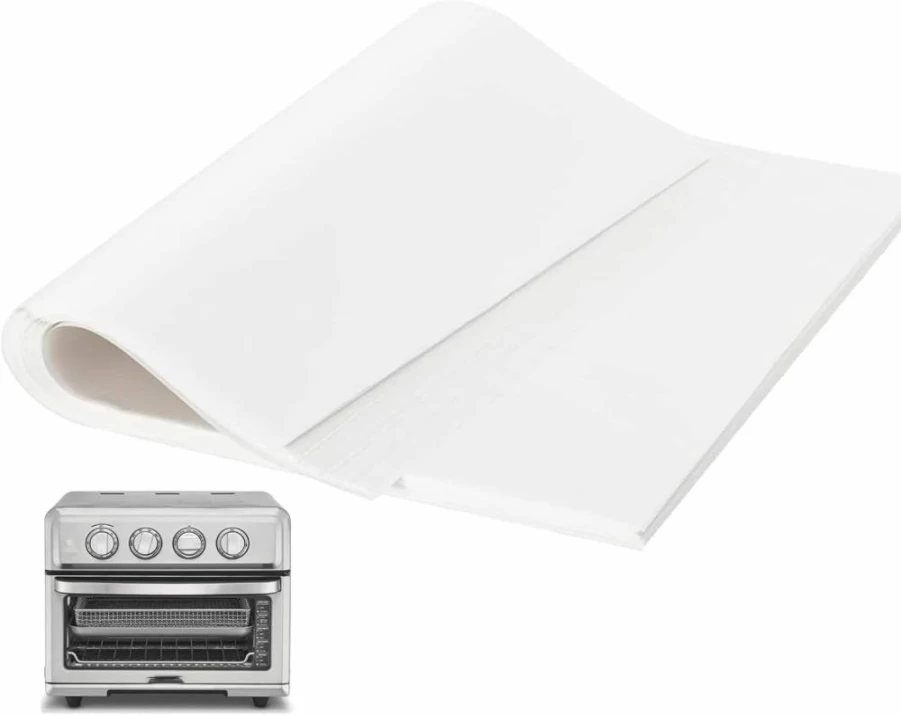 4 Pack SIUDANGKA Air Fryer Liners - Compatible with Cuisinart, Emeril Lagasse 26 QT & Most Convection Toaster Ovens - Non-Stick, Disposable Parchment Paper Sheets