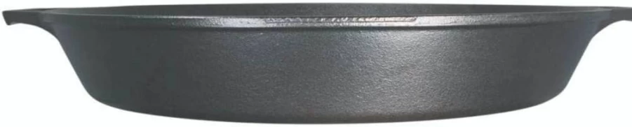 Lodge 17 Inch Cast Iron Skillet - Pre-Seasoned, Dual Handles, Oven Safe, Stovetop, Grill & Campfire Compatible - Black