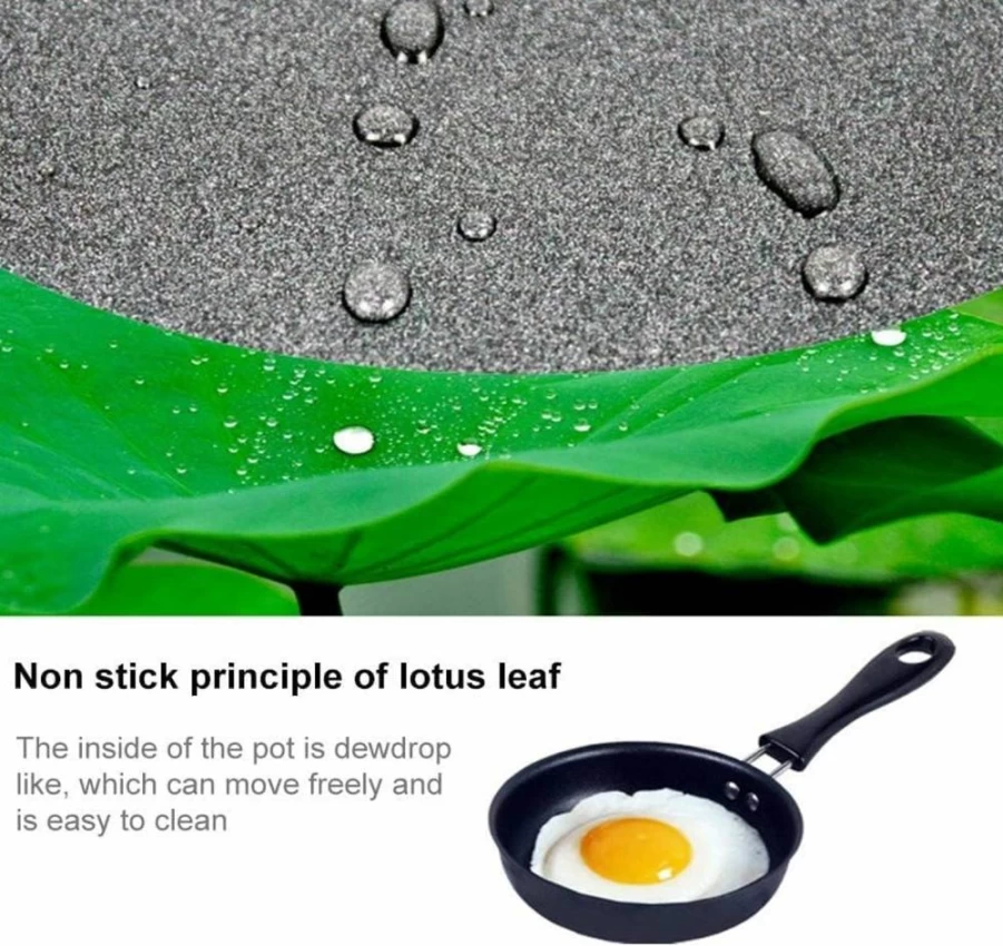 Demoyaya Mini Non-Stick Egg Pan - 4.7" Single Egg Frying Pan for Induction, Gas & Stove - Portable Small Skillet with Heat-Resistant Handle