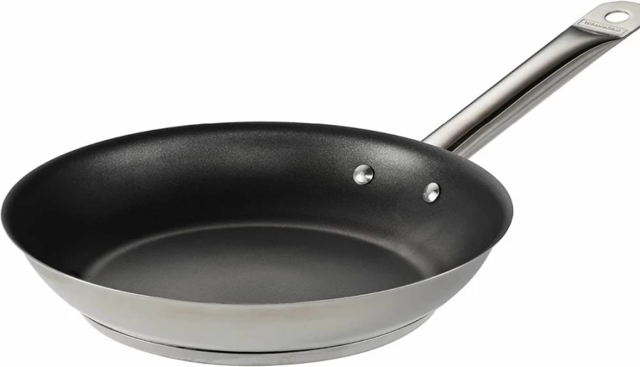 Tramontina 10-Inch Nonstick Skillet, Tri-Ply Stainless Steel Fry Pan with Durable Coating, Oven & Dishwasher Safe