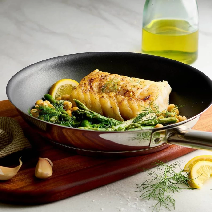Tramontina 10-Inch Nonstick Skillet, Tri-Ply Stainless Steel Fry Pan with Durable Coating, Oven & Dishwasher Safe