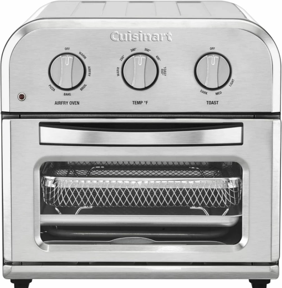Cuisinart TOA-26 6-in-1 Air Fryer Toaster Oven with 1800W Motor, Wide Temperature Range & Stainless Steel Design