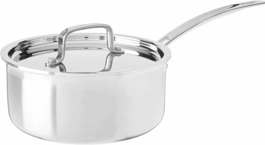 Cuisinart MCP194-20N 4-Quart Stainless Steel Triple Ply Saucepan with Cover – Multiclad Pro Skillet Cookware