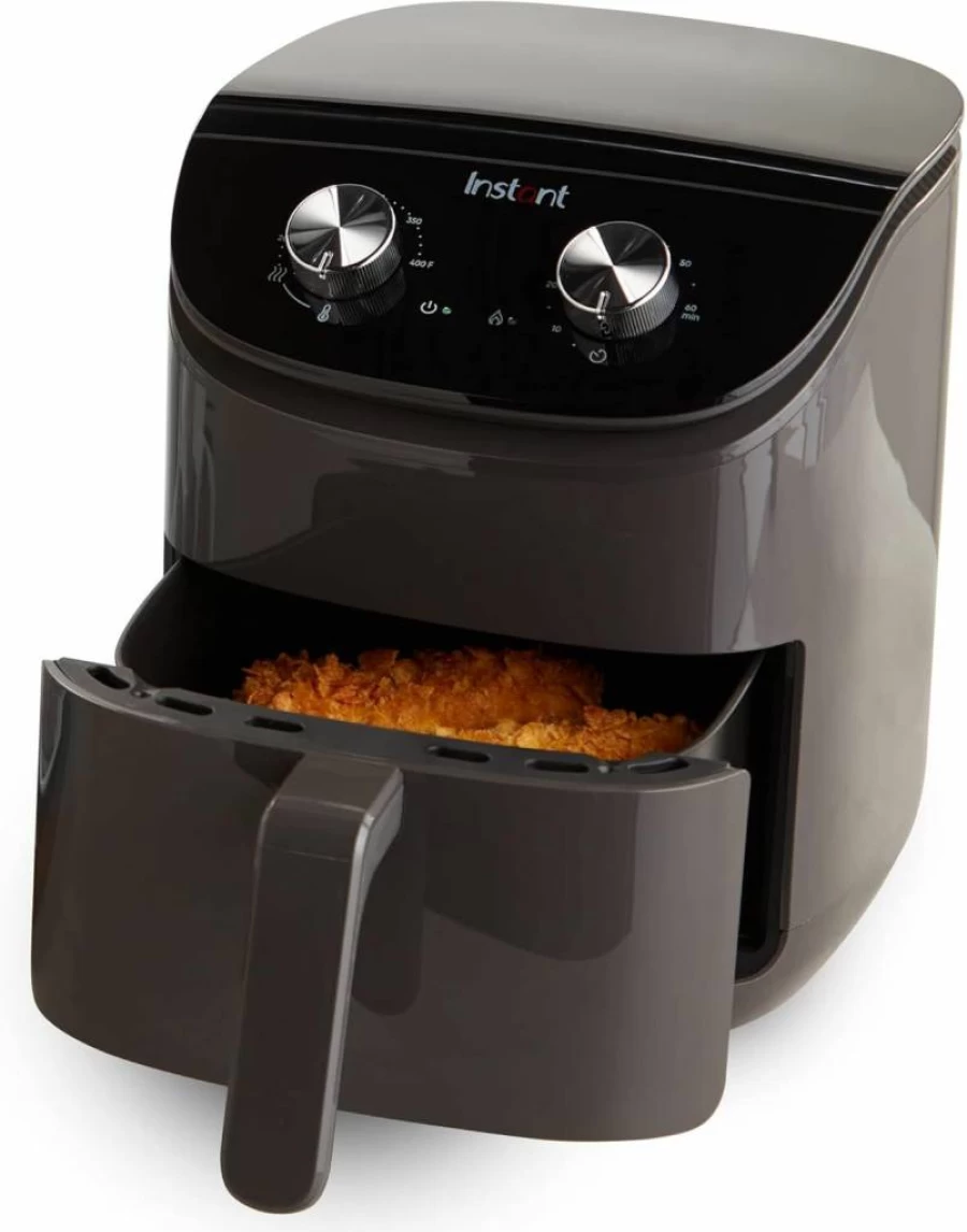 Instant Pot 4Qt Air Fryer with EvenCrisp Technology - Quick Meals, Adjustable Time & Temperature, 100+ In-App Recipes, Black