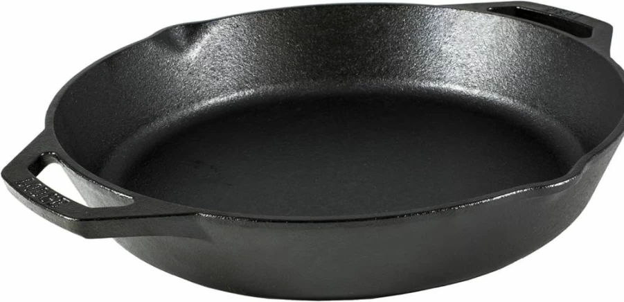Lodge L8SKL 10.25-Inch Pre-Seasoned Cast Iron Skillet, Black, Heavy Duty Iron Pan for Oven, Stovetop & Grill