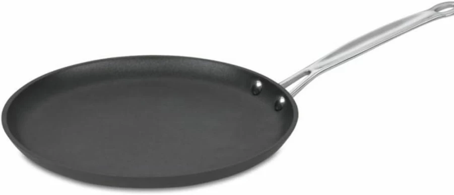Cuisinart 10-Inch Nonstick Crepe Pan, Hard Anodized Black Skillet, Chef's Classic Cookware, 623-24