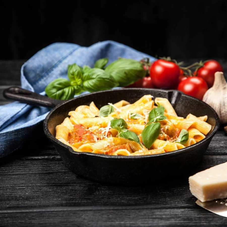 Simple Chef Cast Iron Skillet Set - 3-Piece Pre-Seasoned Cookware (6