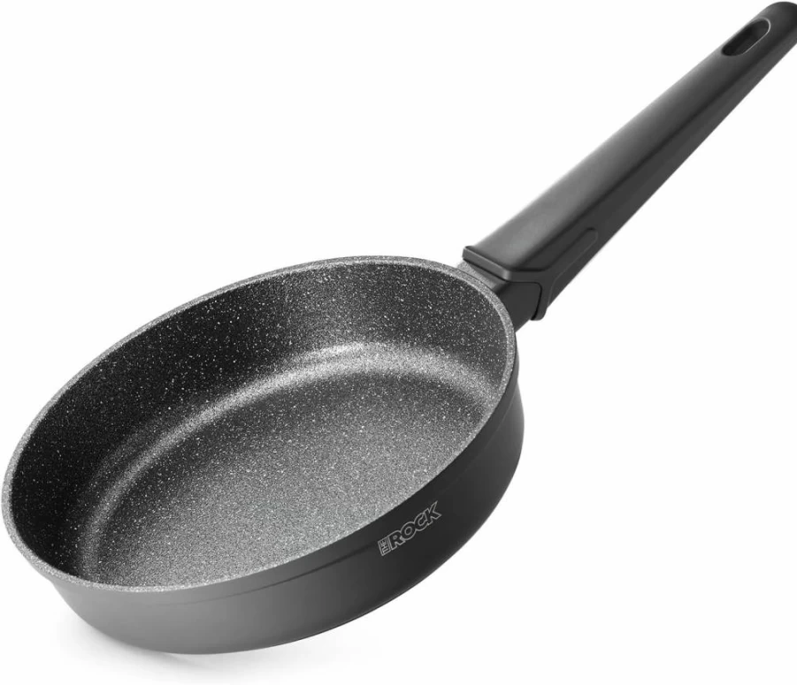 THE ROCK Soho 11-Inch Nonstick Frying Pan - PFOA-Free, Oven & Dishwasher Safe, Warp-Resistant Skillet with Heat-Resistant Handle, Healthy Cooking, Black