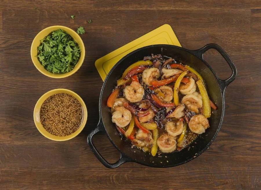 Lodge 12 Inch Cast Iron Skillet - Pre-Seasoned, Oven Safe, Grill & Campfire Compatible - Dual Handles for Easy Handling - Black