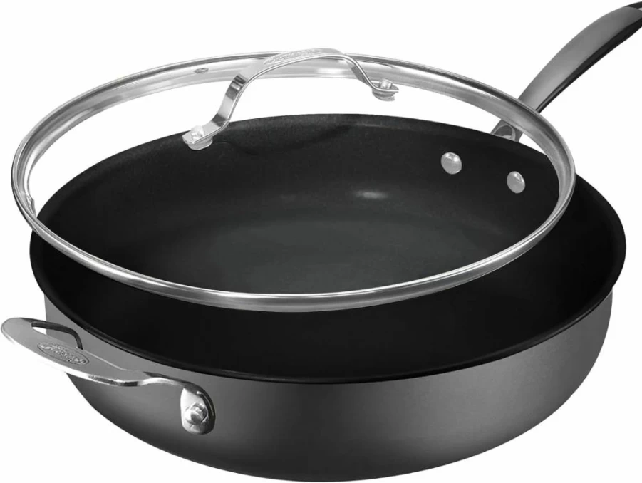 Granitestone 8 Inch Nonstick Frying Pan - Hard Anodized Skillet for Eggs, Omelette & Induction Cooktops - Oven & Dishwasher Safe - Black
