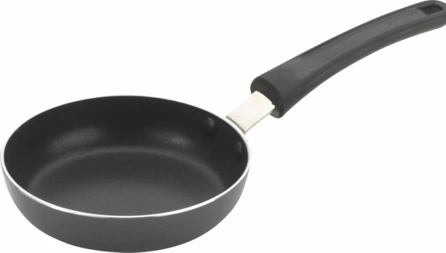GoodCook 4.6-Inch Nonstick Mini Fry Pan - Aluminum Round Skillet for Everyday Cooking, Black