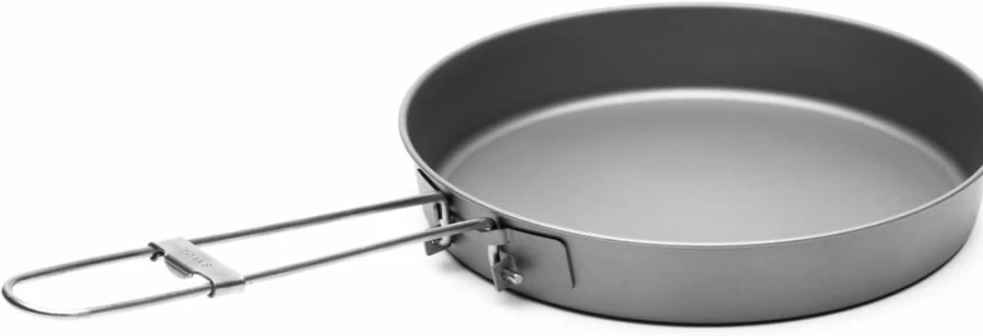 TOAKS Titanium 6.5 Inch (165mm) Lightweight Frying Pan - Durable Camping Cookware