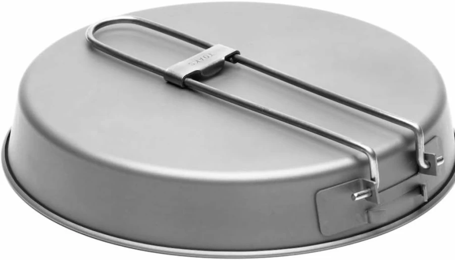 TOAKS Titanium 6.5 Inch (165mm) Lightweight Frying Pan - Durable Camping Cookware