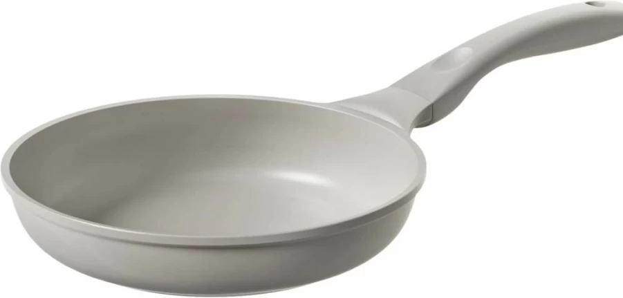 Redchef 9.5" Ceramic Nonstick Frying Pan, PFOA & PFAS-Free Skillet for Eggs, Omelets & More, Fast Even Heating, All Cooktop & Dishwasher Safe, Beige White