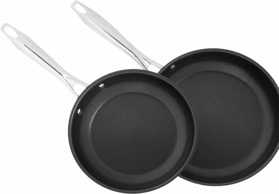Cuisinart Professional Series 2-Piece Nonstick Stainless Steel Skillet Set, 8922-810Ns, 2-Pack