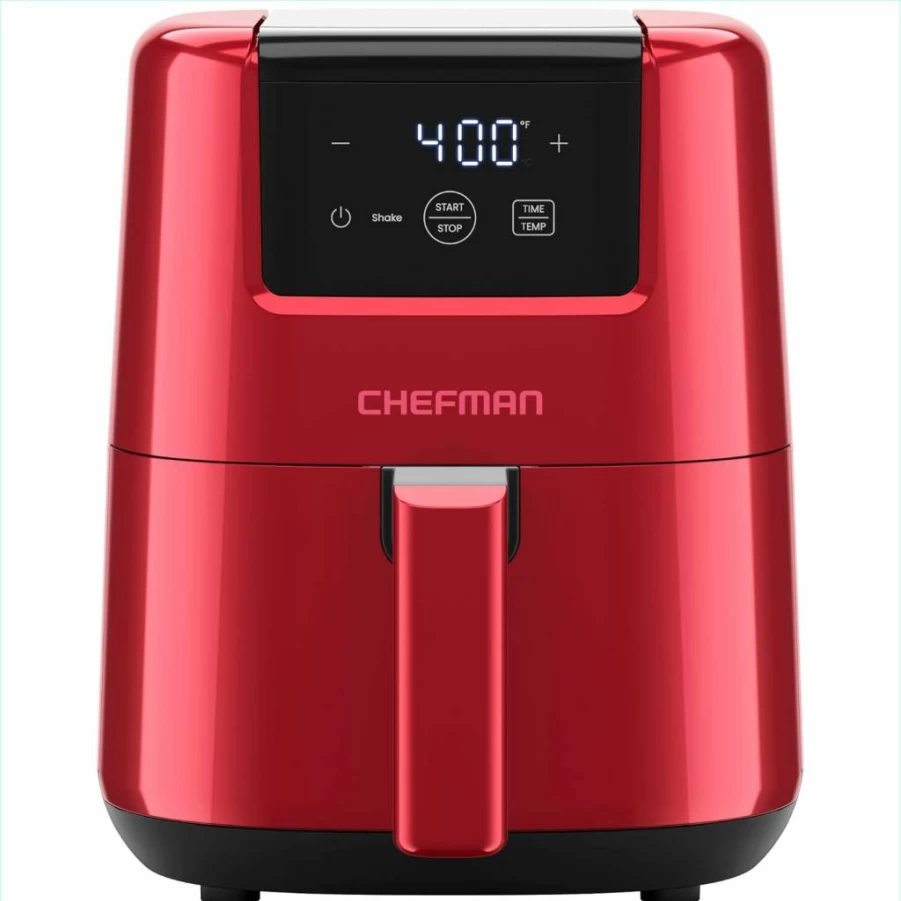 Chefman 2 Quart Digital Air Fryer with Nonstick Dishwasher-Safe Basket, Compact Space-Saving Design, Quick Cooking, Digital Timer & Shake Reminder, Black