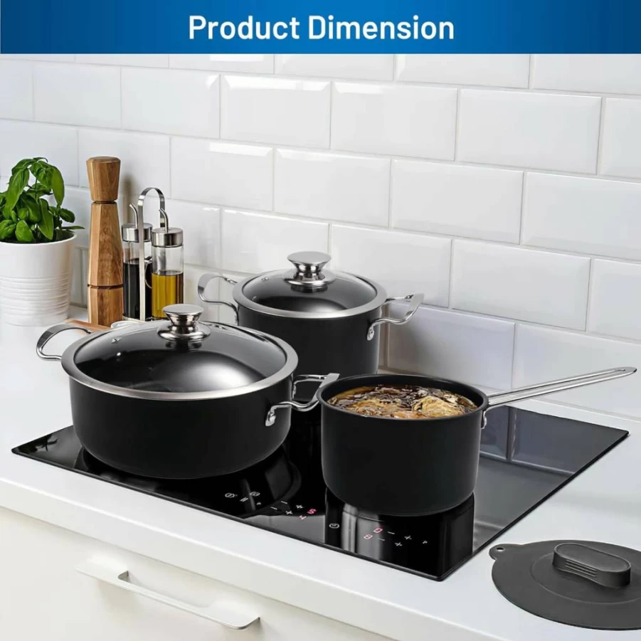 Aufranc 10-Piece Stainless Steel Cookware Set with Saucepans, Skillet, Dutch Oven & Steamer - Premium Pots and Pans for Home Chefs