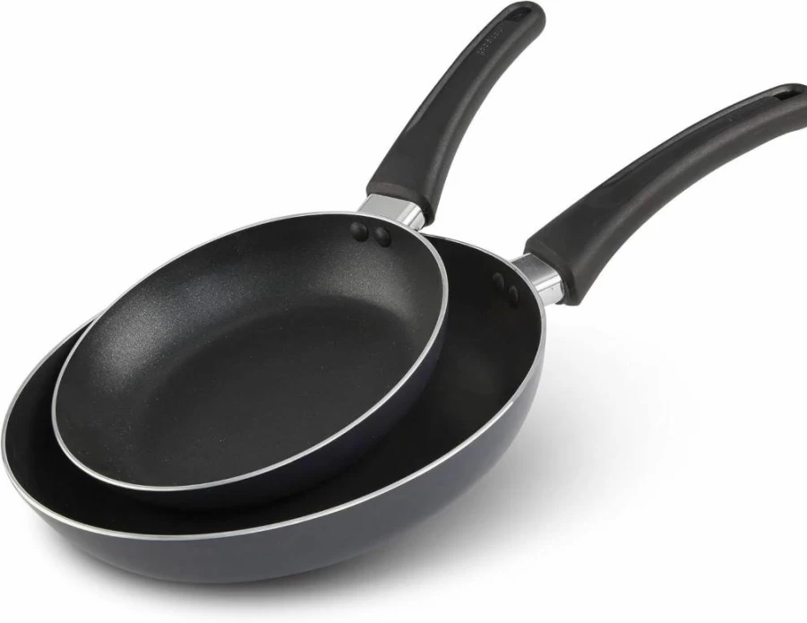 GoodCook 8" & 10" Nonstick Frying Pan Set - PFOA-Free Aluminum Skillets with Even Heat, Cool-Touch Handle for Sautéing, Searing & Frying