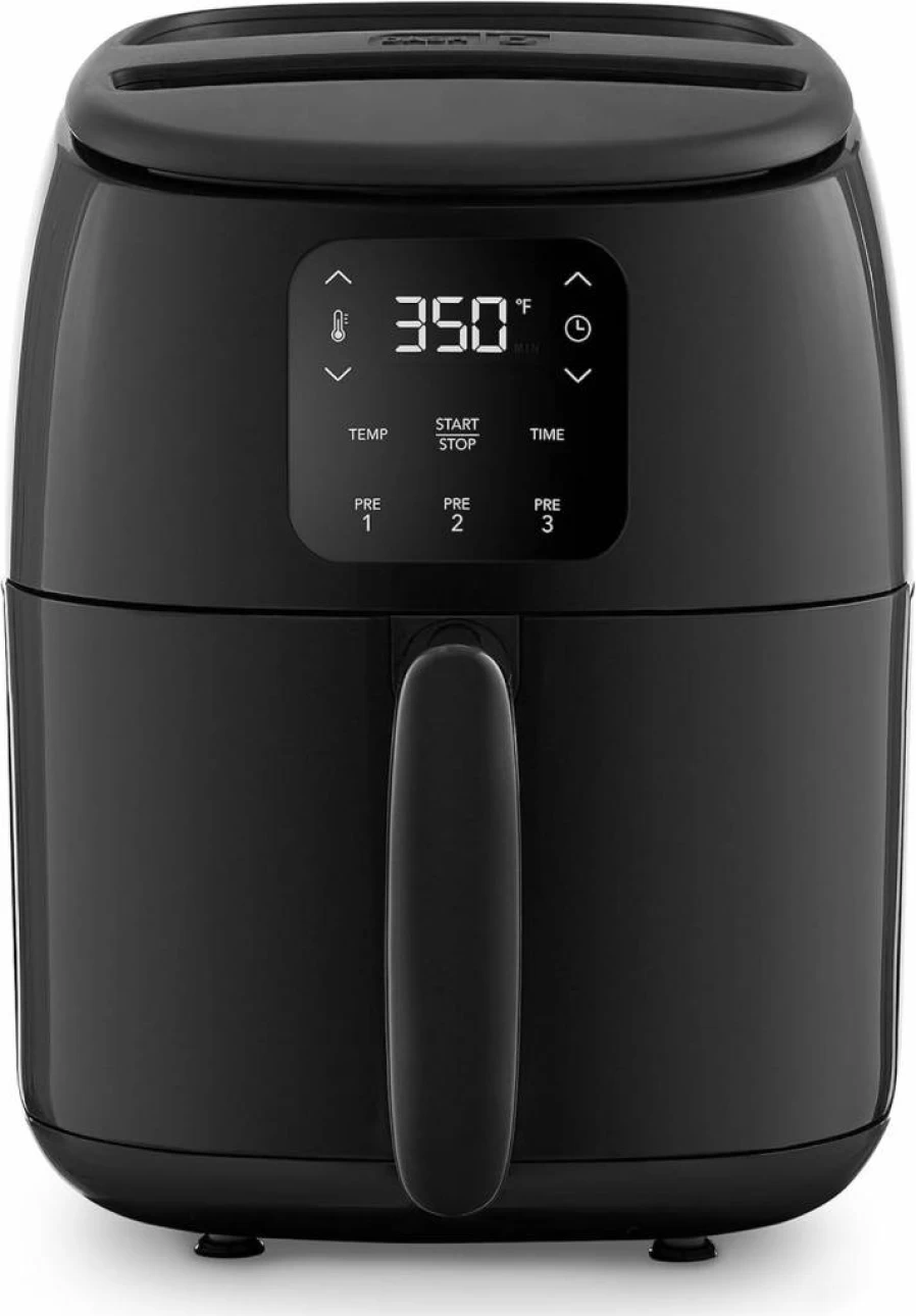 DASH 2.6 Qt Aqua Compact Air Fryer Oven - 1000W Digital Electric Air Fryer with Auto Shut Off, Healthy Cooking for Small Spaces, Fast & Crispy Results
