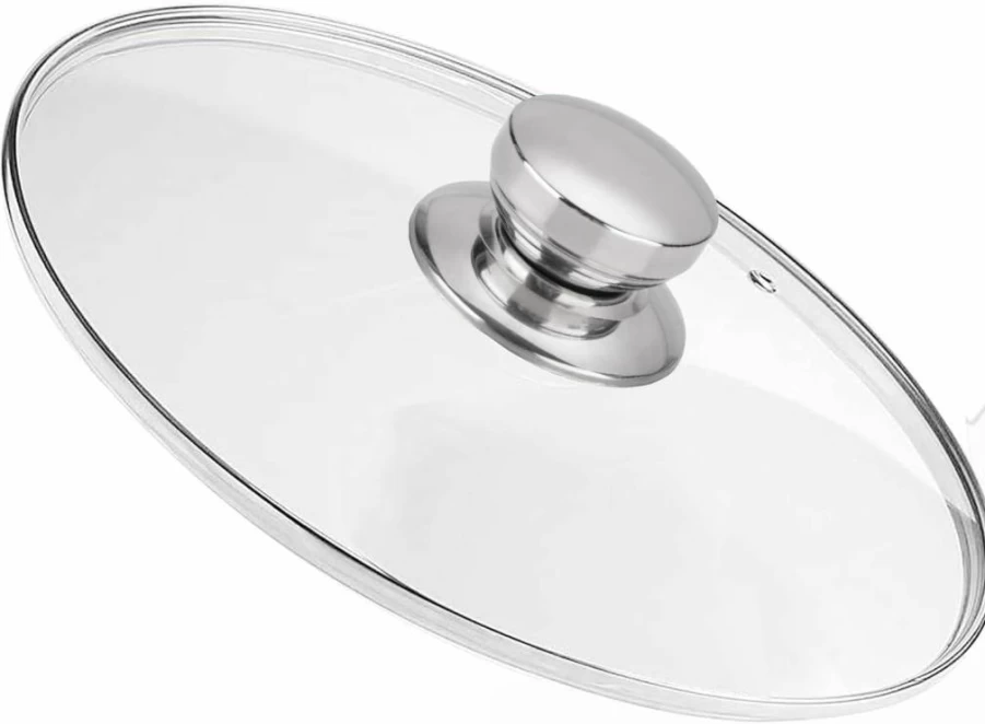 Laplad 10 Inch Glass Lid - Oven Safe Replacement Cover for 10" Pans, Pots, Woks & Skillets