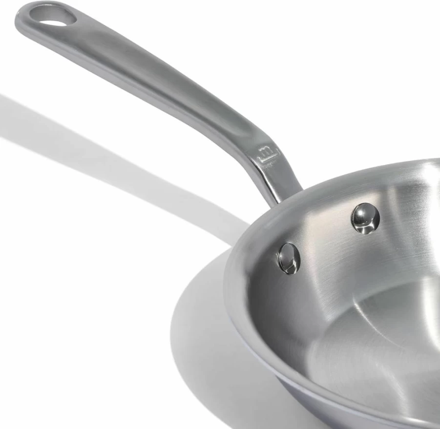 Made In 12-Inch Stainless Steel Frying Pan - 5-Ply Clad Professional Cookware - Induction Ready - Italian Crafted - Stainless Steel Skillet