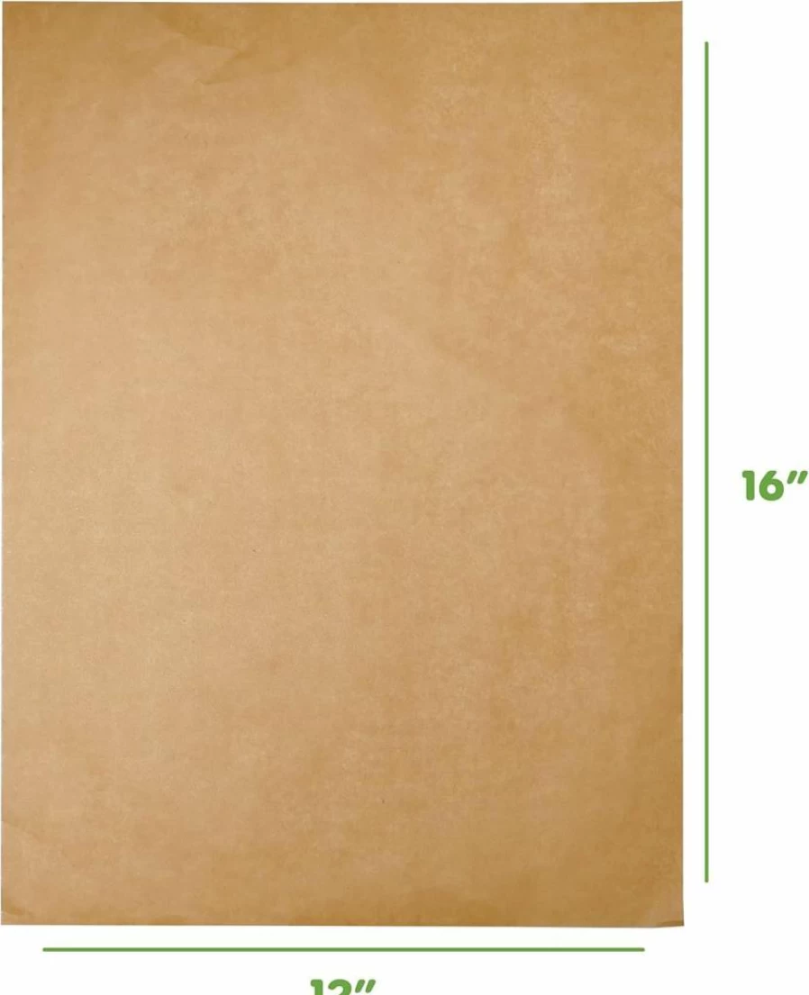 GUSTO Non-Stick Parchment Paper Roll for Baking & Air Fryer - 15 Inch x 200 Ft, 250 Sq.Ft Kraft Baking Paper with Built-In Cutter
