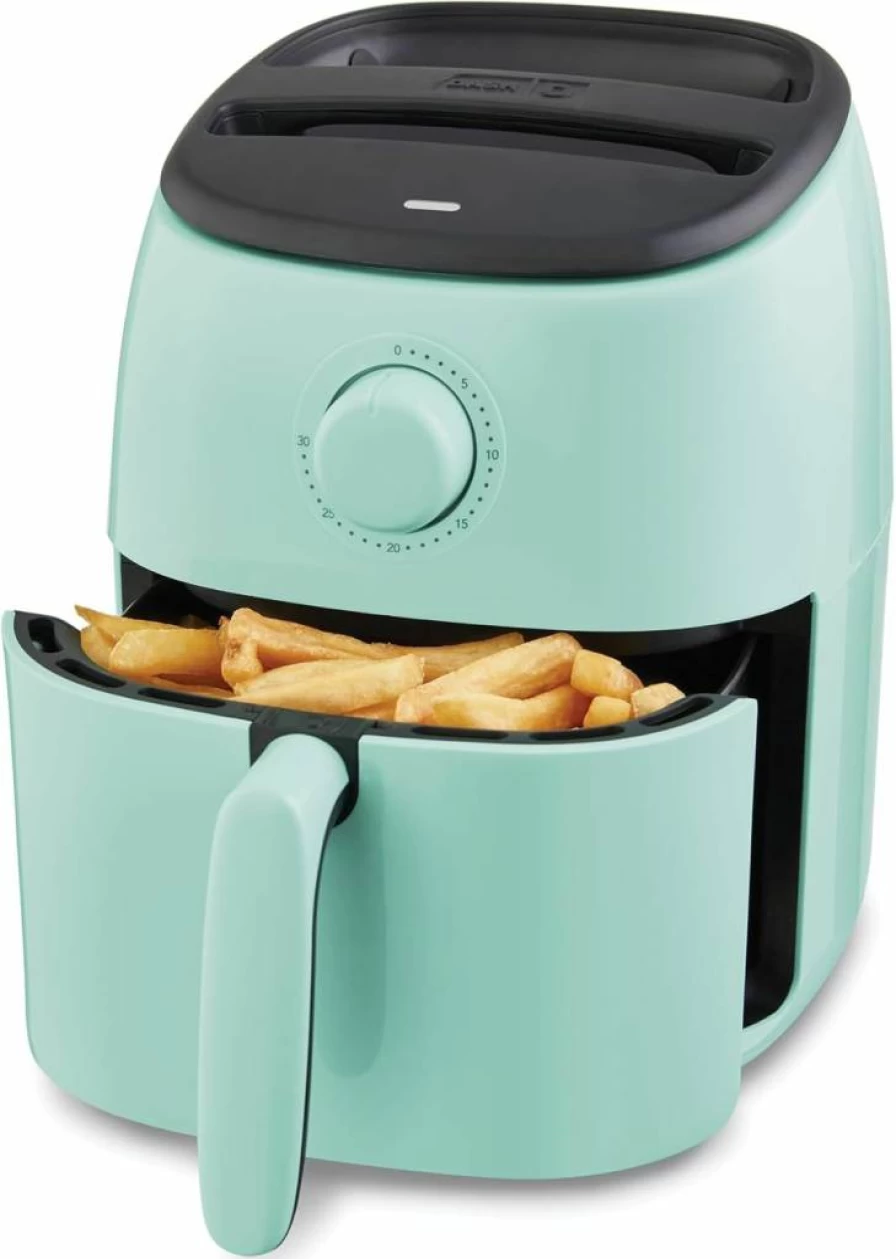 DASH 6 Qt Air Fryer Oven, 1700W Compact Electric Air Fryer with Auto Shut Off, Large Basket for Healthy Cooking, Black - Ideal for Small Spaces & Family Use