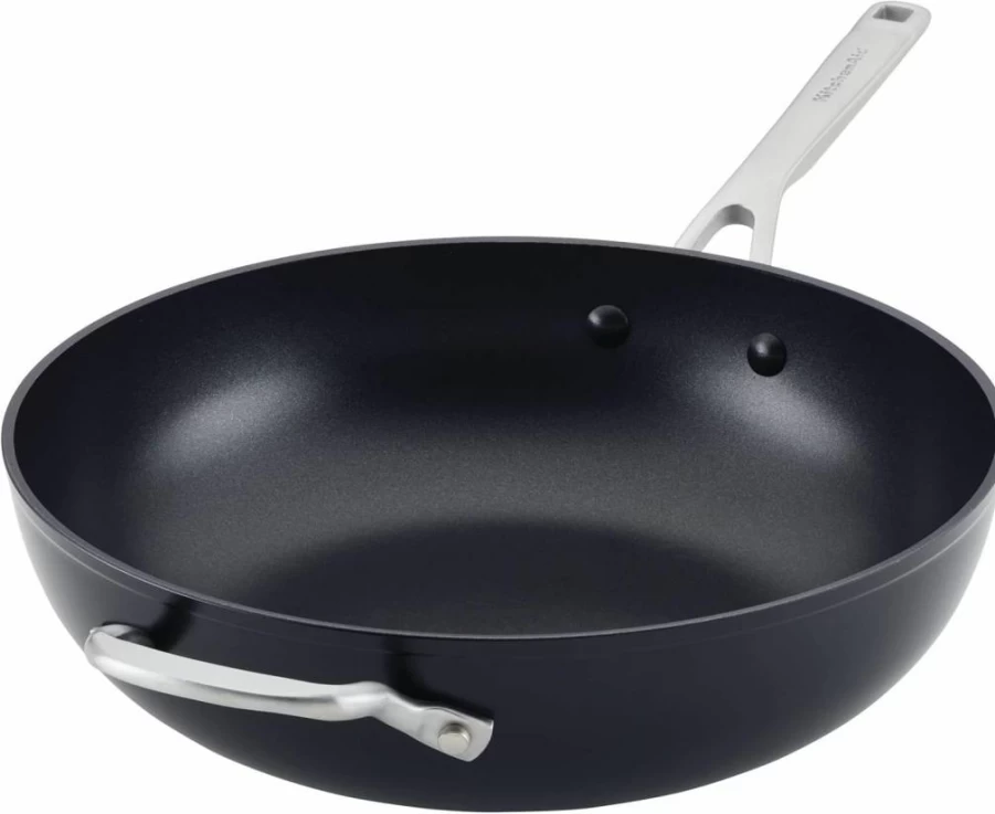 KitchenAid 8.25-Inch Nonstick Fry Pan - Hard Anodized Induction Skillet, Matte Black Cookware