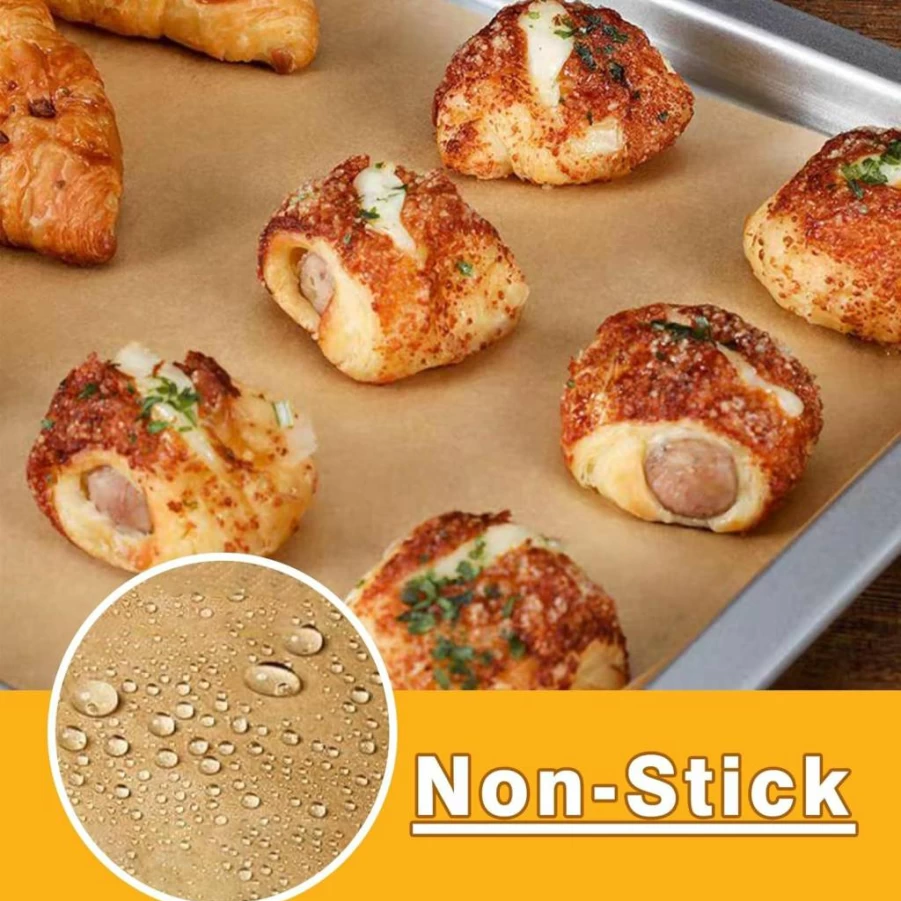 SIUDANGKA 100Pcs Unbleached Air Fryer Liners, Disposable Parchment Paper Sheets Compatible With 12-Quart Air Fryer Oven, Non-Stick Baking Paper for Easy Cleanup