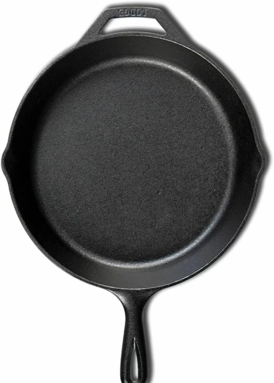 Lodge 10.25 Inch Pre-Seasoned Cast Iron Skillet - Oven, Stove, Grill & Campfire Safe - Durable, Non-Toxic, Even Heat Distribution - Made in USA