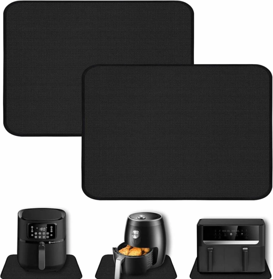 Himake 15x18 Inch Heat Resistant Countertop Mat - 2PCs Kitchen Protector for Air Fryer, Oven, Microwave, Toaster & Coffee Maker