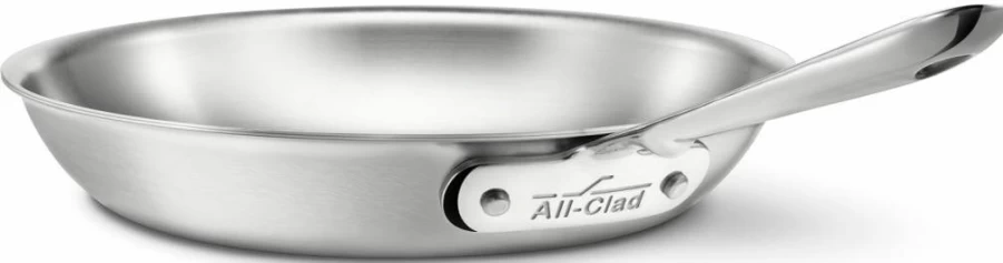 All-Clad D5 5-Ply Stainless Steel 12-Inch Fry Pan - Induction Compatible, Oven & Broiler Safe Up to 600°F, Brushed Silver Cookware