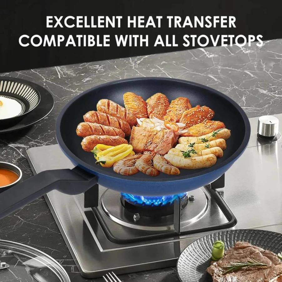 Legacy Culinaryware 8 Inch Nonstick Frying Pan Skillet - PFOA Free, Induction Compatible Omelette & Egg Pan for Kitchen Cooking