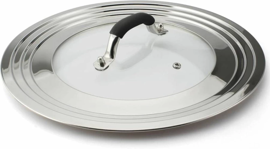 HOMVIDA 15 Inch Stainless Steel Universal Lid for 11-15 Inch Pans, Pots, Skillets, and Woks - Durable Cover for Cast Iron & Frying Pans