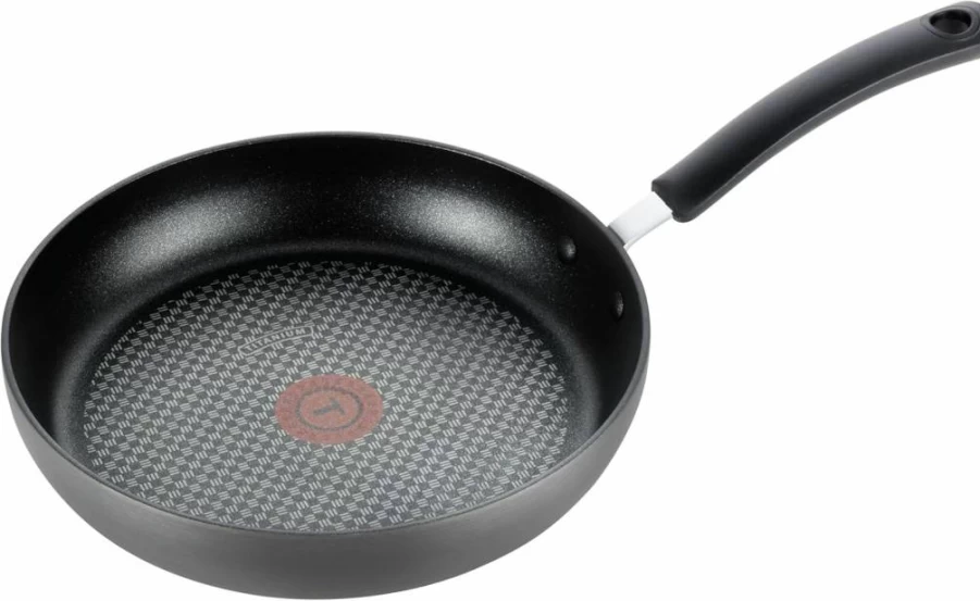 Tefal Ultimate Hard Anodized Nonstick 10.25-Inch Frying Pan - Oven & Dishwasher Safe, 400°F Heat Resistant, Black Cookware