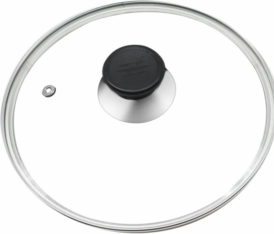 8 Inch Tempered Glass Lid for Frying Pan - Stainless Steel Rim Cover for Wok, Skillet & Pot - Compatible with 8 Inch Pans - Wulitaotao Brand