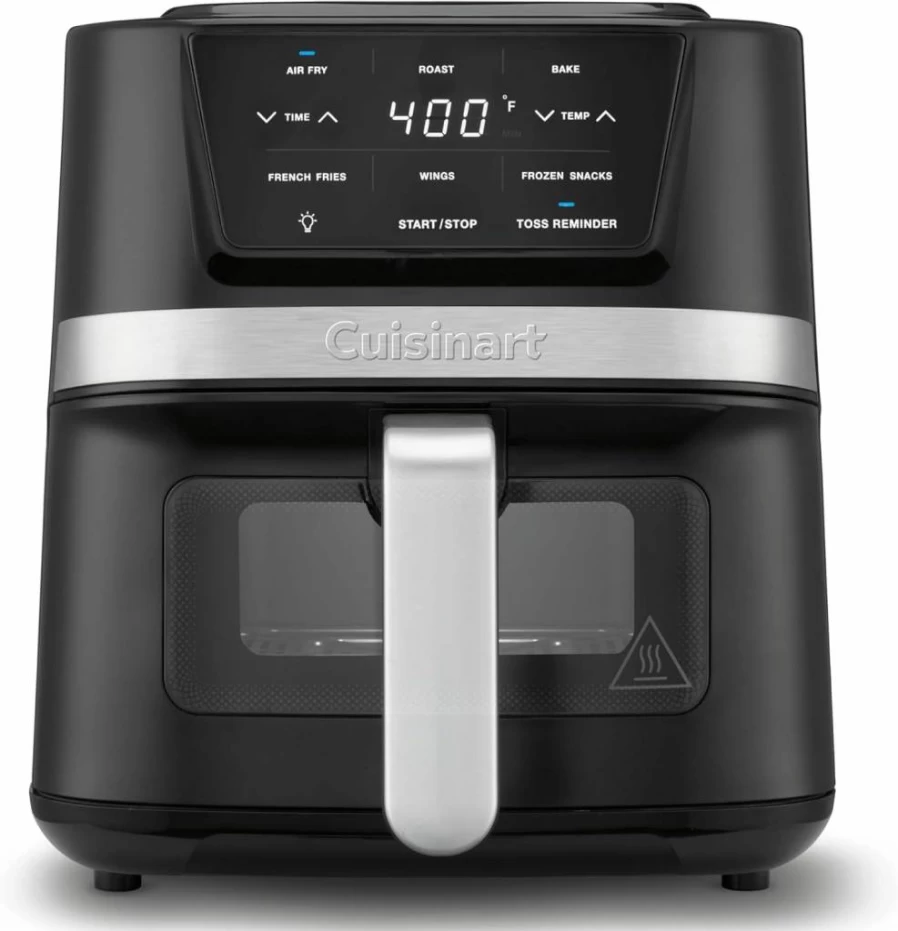 Cuisinart Air-160 4.5-Qt Stainless Steel Air Fryer Oven with 4 Presets for Roasting, Baking, Broiling & Air Frying, Dishwasher-Safe Basket, Quick & Easy Meals, Black