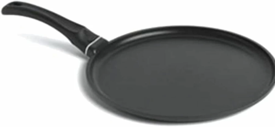 Starfrit 10" Non-Stick Tawa Pan - 26cm Aluminum Cooking Pan - Oven Safe & PFOA Free - Easy Clean Black Multi-Purpose Pan
