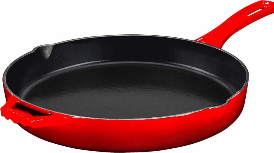 Bruntmor 4-Piece Pre-Seasoned Cast Iron Skillet Set - 6-Inch Mini Pans for Stovetop, Oven, Grill & Camping - Heat-Resistant Silicone Handles - Durable Black Iron Cookware