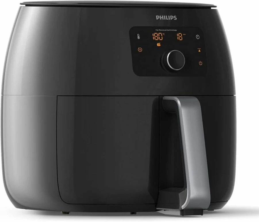 PHILIPS HD9650/96 Premium XXL Air Fryer with Fat Removal, 7Qt Capacity, Rapid Air Technology, Digital Display, 5 Presets, Keep Warm, HomeID App, Family Size, Black