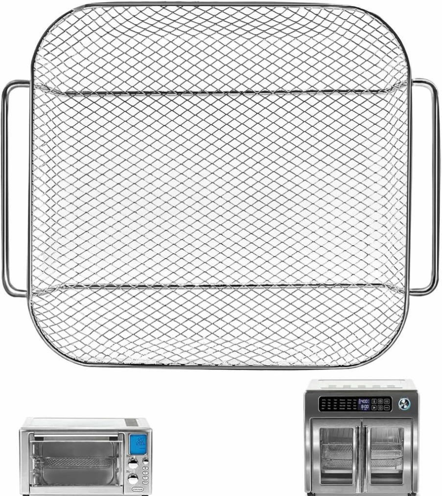 GWY Replacement Air Fryer Tray for Emeril Lagasse 26 Qt XL Air Fryer - 12.5" Steel Crisper Plate, Grill Pan & Rack Accessories