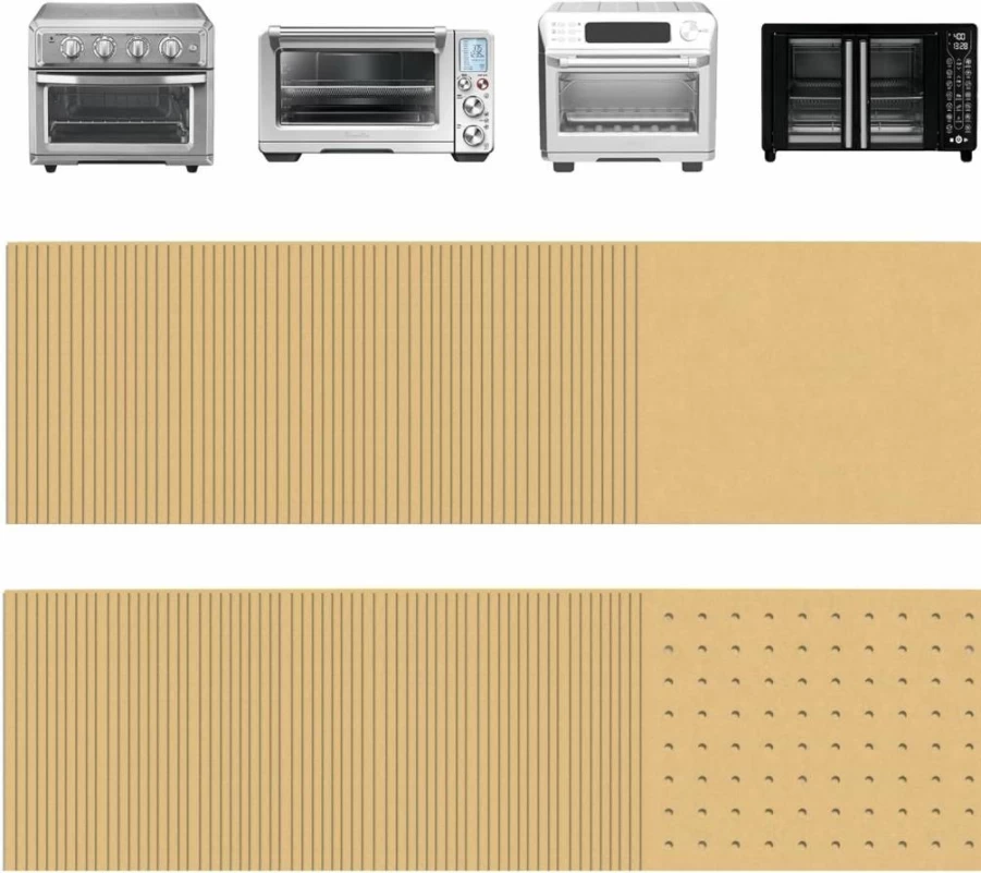 Golden Associate 9x11 Inch Parchment Paper Liners - 170 Sheets (85 Perforated & 85 Unperforated) for Air Fryers, Baking - Compatible with Cuisinart, Ninja, Breville, Instant Pot, Emeril, Gowise